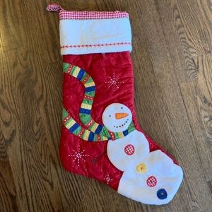 Pottery Barn Kids snowman stocking